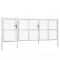 Preview: Mesh-Gartentor Silbern 400x175 cm Verzinkter Stahl