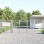 Preview: Mesh-Gartentor Silbern 400x175 cm Verzinkter Stahl