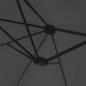 Preview: Doppelsonnenschirm Anthrazit 449x245 cm