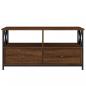 Preview: TV-Schrank Braun Eichen-Optik 90x33x45 cm Holzwerkstoff & Eisen