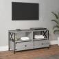 Preview: TV-Schrank Grau Sonoma 90x33x45 cm Holzwerkstoff & Eisen