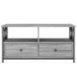 Preview: TV-Schrank Grau Sonoma 90x33x45 cm Holzwerkstoff & Eisen