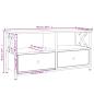 Preview: TV-Schrank Grau Sonoma 90x33x45 cm Holzwerkstoff & Eisen