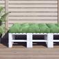 Preview: ARDEBO.de - Palettenkissen Blattmuster 120x80x12 cm Stoff