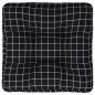 Preview: ARDEBO.de - Palettenkissen Schwarz Karomuster 60x60x12 cm Stoff