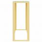 Preview: Konsolentisch 110x30x70 cm Edelstahl und Glas