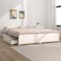 Preview: ARDEBO.de - Bett mit mit Schubladen Weiß 140x190 cm