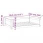 Preview: Hundebett 95,5x65,5x28 cm Massivholz Kiefer