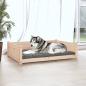Preview: Hundebett 105,5x75,5x28 cm Massivholz Kiefer