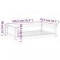 Preview: Hundebett 105,5x75,5x28 cm Massivholz Kiefer