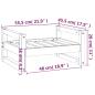 Preview: Hundebett 55,5x45,5x28 cm Massivholz Kiefer