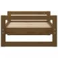 Preview: Hundebett Honigbraun 65,5x50,5x28 cm Massivholz Kiefer