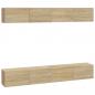 Preview: TV-Wandschränke 4 Stk. Sonoma-Eiche 100x30x30 cm