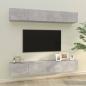 Preview: ARDEBO.de - TV-Wandschränke 4 Stk. Betongrau 100x30x30 cm