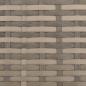 Preview: Gartensessel Verstellbar mit Kissen Hellbraun Poly Rattan