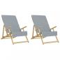 Preview: Strandtücher 2 Stk. Grau 60x135 cm Stoff 400 GSM