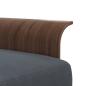 Preview: Schlafsofa in L-Form Dunkelgrau 279x140x70 cm Samt