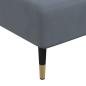 Preview: Schlafsofa in L-Form Dunkelgrau 279x140x70 cm Samt