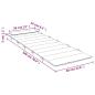 Preview: Sonnenliegen-Auflage Blattmuster 180x60x3 cm Oxford-Gewebe