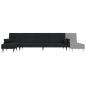 Preview: Schlafsofa in L-Form Schwarz 271x140x70 cm Samt