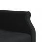 Preview: Schlafsofa in L-Form Schwarz 271x140x70 cm Samt