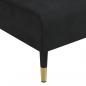 Preview: Schlafsofa in L-Form Schwarz 271x140x70 cm Samt