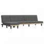 Preview: Schlafsofa in L-Form Dunkelgrau 255x140x70 cm Stoff