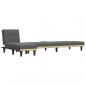 Preview: Schlafsofa in L-Form Dunkelgrau 255x140x70 cm Stoff