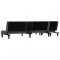 Preview: Schlafsofa in L-Form Dunkelgrau 255x140x70 cm Stoff