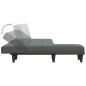 Preview: Schlafsofa in L-Form Dunkelgrau 255x140x70 cm Stoff