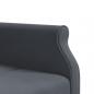 Preview: Schlafsofa in L-Form Dunkelgrau 271x140x70 cm Samt