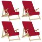 Preview: Strandtücher 4 Stk. Burgunderrot 60x135 cm Stoff 400 GSM