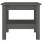 Preview: Couchtisch Grau 45x45x40 cm Massivholz Kiefer
