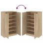 Preview: Schuhschrank Sonoma-Eiche 59x35x100 cm Holzwerkstoff