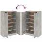 Preview: Schuhschrank Betongrau 59x35x100 cm Holzwerkstoff