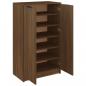 Preview: Schuhregal Braun Eichen-Optik 59x35x100 cm Holzwerkstoff