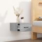 Preview: Wand-Nachttisch Grau Sonoma 35x35x20 cm  