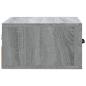 Preview: Wand-Nachttische 2 Stk. Grau Sonoma 35x35x20 cm  