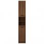 Preview: Badschrank Braun Eichen-Optik 32x34x188,5 cm Holzwerkstoff