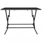 Preview: Gartentisch Klappbar Anthrazit 110x80x72 cm Stahlgitter