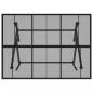 Preview: Gartentisch Klappbar Anthrazit 110x80x72 cm Stahlgitter