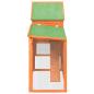 Preview: Kaninchenstall Braun 185,5x60,5x109,5 cm Massivholz Kiefer