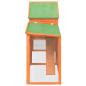 Preview: Kaninchenstall Braun 185,5x60,5x109,5 cm Massivholz Kiefer