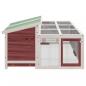 Preview: Kaninchenstall Mokka 144x123x67,5 cm Massivholz Kiefer