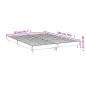 Preview: Bettgestell Braun Eichen-Optik 150x200 cm Holzwerkstoff