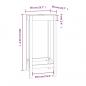 Preview: Bartisch 50x50x110 cm Massivholz Kiefer