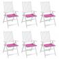 Preview: Gartenstuhl-Kissen 6 Stk. Rosa 40x40x3 cm Stoff