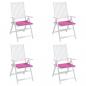 Preview: Gartenstuhl-Kissen 4 Stk. Rosa 40x40x3 cm Stoff