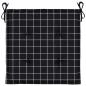 Preview: Gartenstuhl-Kissen 6 Stk. Schwarz Karomuster 50x50x3 cm Stoff