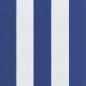 Preview: Sonnenliegen-Auflage Blau&Weiß Gestreift Oxford-Gewebe